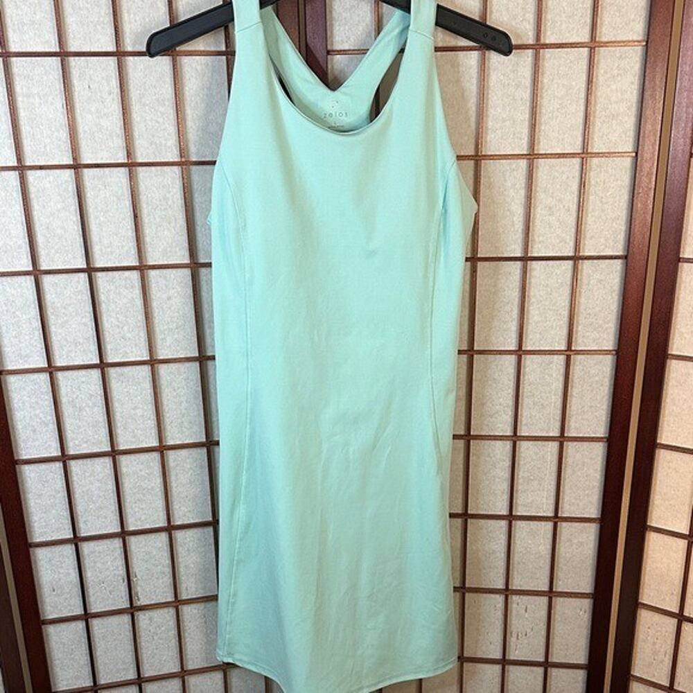 ZELOS Light Green/teal Sleeveless Midi Dress size large